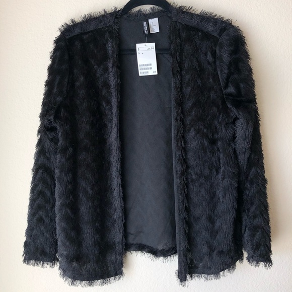 H&M Sweaters - Fringe Detail Open Cardigan